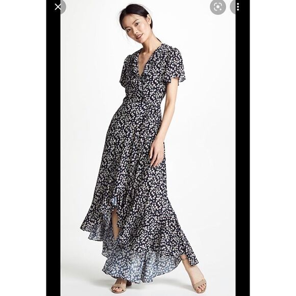 Free People - Lost + Wander Araceli Wrap Maxi Dress size SP - Picture 5 of 15